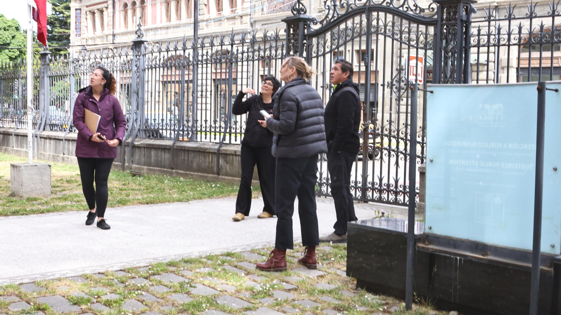 Visita de Andrea Muller y Nicole González.